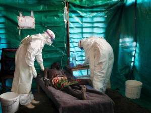 Ebola patient in critical condition.